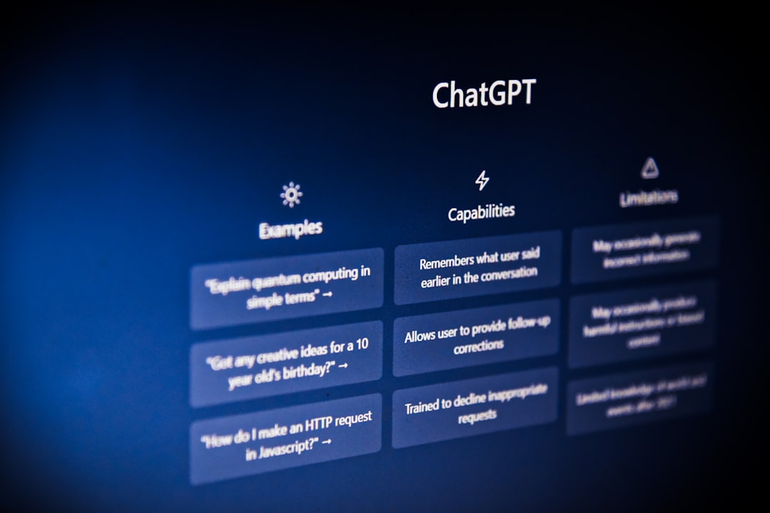 chatgpt - a computer screen with a bunch of buttons on it